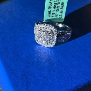 Moissanite and Sterling ring